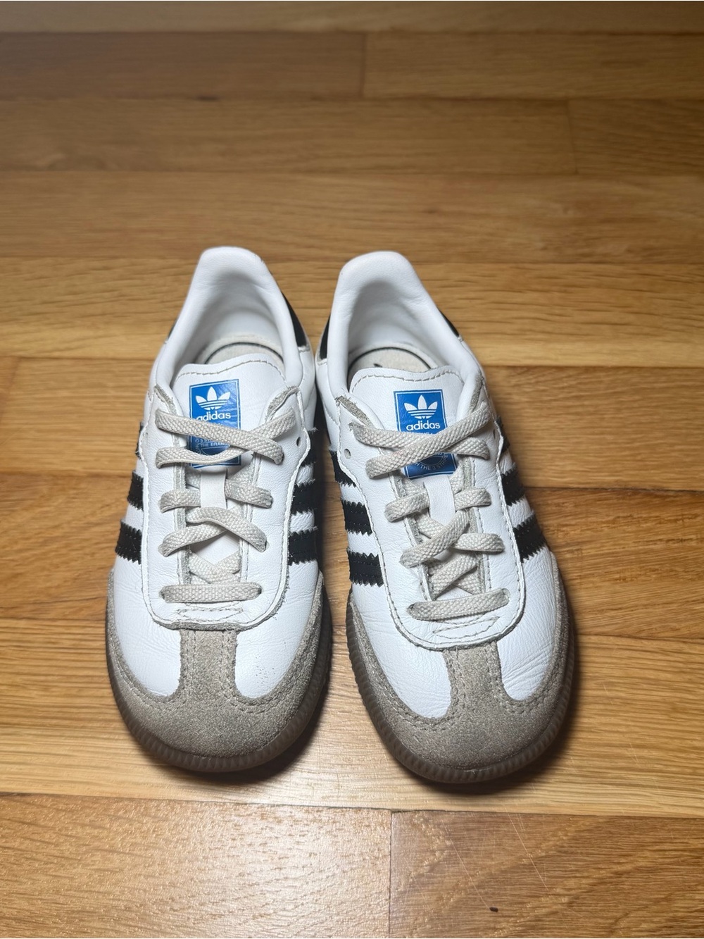Samba OG Kids White Black Gum Sneakers – Size 10 - Picture 2 of 5